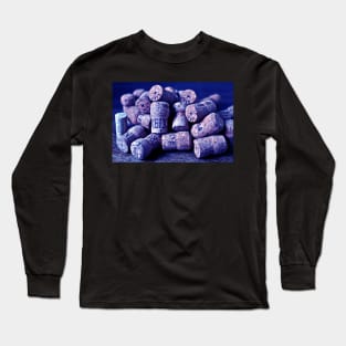 Blue Cork of Champagne Long Sleeve T-Shirt